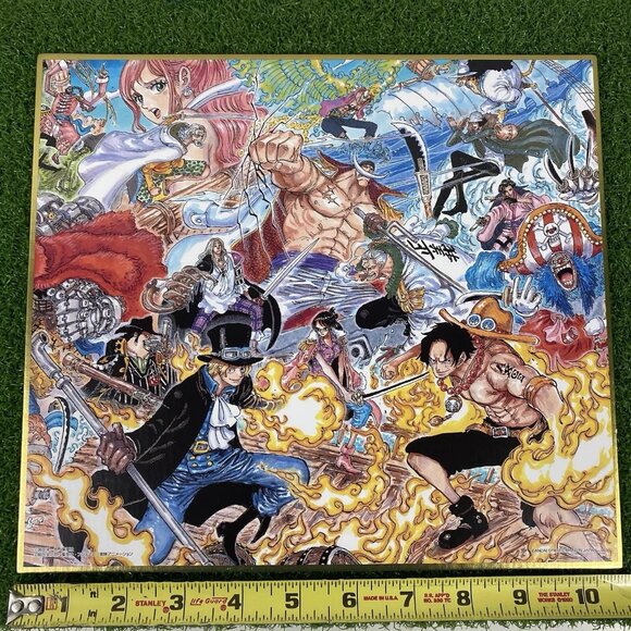 Bandai Ichiban Kuji One Piece WT100 Great Pirate Illustration Shikishi Full Set - Picture 4 of 6